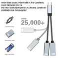 thumbnail image 2 of YIEMEEN Aluminum Type C To USB OTG Cable 2 In 1 Type C Splitter Cable for Phone Tablet, 2 of 7