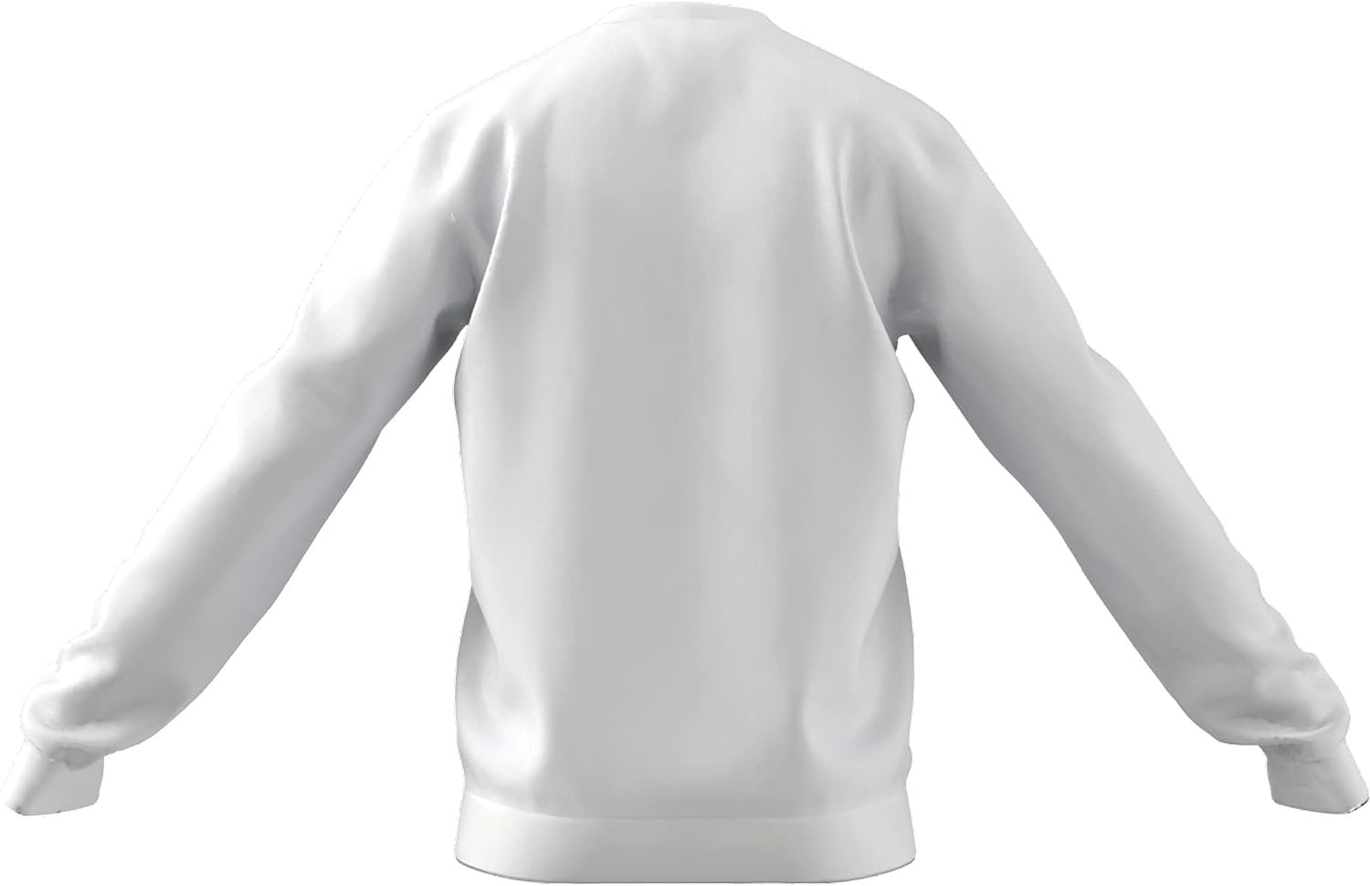 Men's adidas Feel Cozy Fleece Sweatshirt Color: White Black Size: XXL