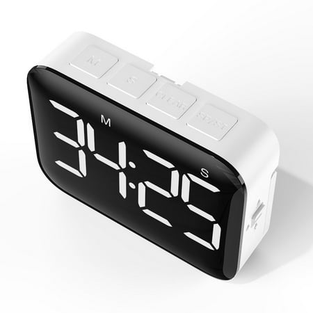 

Digital Kitchen Cooking Timer - Magnetic Countdown Count Up Timer with Large LED Display Loud Volume and 2 Brightness Easy to Use for Kids Teachers and Seniors
