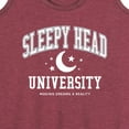 thumbnail image 3 of Instant Message - Sleepy Head University - Women's Racerback Tank Top, 3 of 6