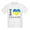 White, variant on CafePress - I Love Ukraine Native Ukrainian Flag T Shirt - Light T-Shirt Kids XS-XL