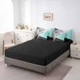 thumbnail image 4 of YST Teal Triangle Bedding Set, Twin Size, 7-Piece, Geometric, Turquoise Black Gray, Soft Lightweight, 4 of 5
