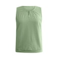 thumbnail image 4 of Jalioing Tank Tops for Women Keyhole Neck Sleeveless Eyelet Shirts Summer Trendy Loose Pullover Tees, 4 of 7