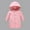 Pink, variant on Girls Long Lightweight Hooded Puffer Jacket Packable Autumn and Winter Long Down Coats Thick Padded Soft Fleece Jacket with Hood