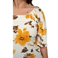 thumbnail image 4 of Vestido recto talla extra, modelo 0900 (Flor amarilla) amarillo 38 Roman Fashion Vestido extra 0900, 4 of 6