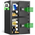 thumbnail image 1 of 5.5 Cuft Digital Safe Box, Home Safe with Hidden keyhole , Large Safe with Adjustable Shelves, Key Hook & File Holder, Money Safe with Backlit Keypad & Dual Alarm for Home Office, 1 of 13