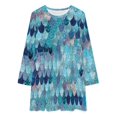 thumbnail image 2 of Robe Longue à Manches Longues Sirène d'Été Bleu Sarcelle Foncé par Monika Strigèle Robes Longues pour Femmes Robe d'Été 2024 Femmes, 2 of 4
