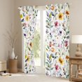 thumbnail image 3 of Manfei Teens Colorful Flowers Girl Black Out Curtains,Botanical Plants Curtains Pack of 2 (42x63 Each),Spring Graden Bedroom Curtains,Microfiber Bedroom Decor, 3 of 6