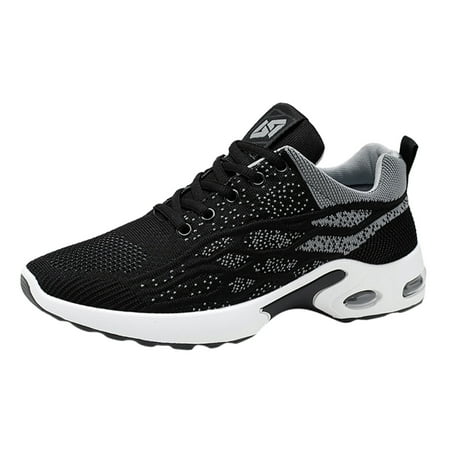 

VMESZQFG Men s Summer Fashion Comfortable Sneakers Thick Bottom Mesh Lace Up Casual Sneakers Mens Walking Shoes Grey