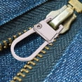 thumbnail image 4 of Metal Zipper Replacement Parts Zine Alloy Antique Bronze 8Pcs, 4 of 9
