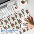 thumbnail image 4 of Long Mouse Pads for Desk,White Bigfoot and Tree Pattern Desk Mats on Top Of Desks, Desk Mouse Pad Extra Large with 3mm Non-Slip Base and Stitched Edge for Gaming,Office,Work,Home 31.5"x11.8", 4 of 6