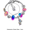 thumbnail image 2 of Unicorn Glittering Crystal Charm Bracelet Bangle for Girl Lady, 2 of 5