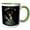 Green/White, variant on 3drose, Funny Cute Buck Deer Driving Tank Says Bring It On, 11oz Mug
