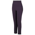 thumbnail image 5 of Fulijie Pants for Women Plus Size Casual Straight Leg Yoga Leggings Comfy Cropped Pants with Pocket, Purple Jeans for Women, Polyester,Spandex Jeggings for Women, Vacation Outfits for Women, 5 of 8