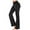 Black, variant on VASLANDA Women's Casual Bootleg Yoga Pants with Pockets High Waisted Flare Workout Pants Leggings - 2 Packs