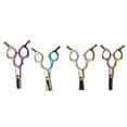 thumbnail image 5 of 6 Inch Colorful Curved Shears For Dog Grooming Light Weight Ergonomic Design (Green Gold), 5 of 6