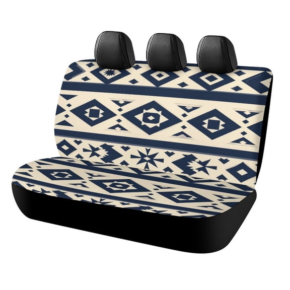Bohemia Car Rear Seat Covers,Bench Back Seat Cover , Easy to Install Universal Fit for Cars Trucks Vans And SUVs