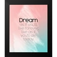 thumbnail image 2 of ArtsyQuotes 12x14 Black Modern Framed Museum Art Print Titled - James Dean Quote: Dream as if, 2 of 5