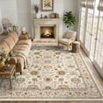thumbnail image 2 of CHITOOMA 8'x10' Area Rugs for Living Room, Boho Machine Washable Floral Area Rug with Non-Slip Backing, Stain Resistant Non-Shed Carpet for Bedroom, Dining Room, Dorm, Office, 2 of 10
