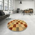 thumbnail image 3 of Ahgly Company Indoor Rectangle Abstract Red Checkered Area Rugs, 5' x 8', 3 of 6
