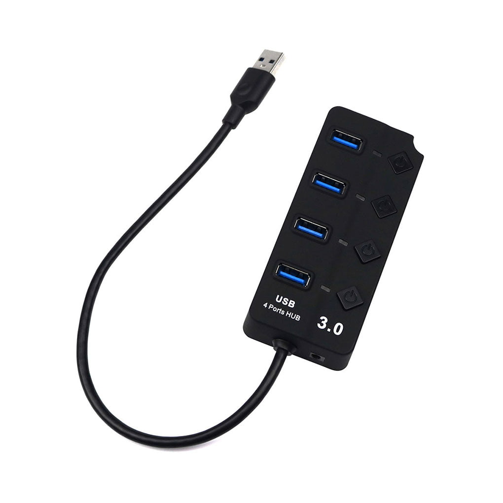 Lorsoul Computer 1 to 4/7 USB Ports USB3.0 Adapter Splitter Hub Short Circuit Protection High Data Transmission Speed 