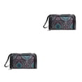 thumbnail image 1 of Yuarrent Bolsa de almacenamiento de hilo Hombro Bolsas de tejer de gran capacidad Cuadrado Multi-rejillas Bolsa de bordado de tela Oxford Azul 2piezas, 1 of 6