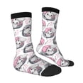 thumbnail image 4 of Yiaed Poodle Dog Print Great elasticity Crew Socks Sports socks for Men and Women, 4 of 5