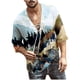 thumbnail image 1 of Camiseta informal de manga corta estampada para hombre a la moda Pompotops  oipoqjl1496, 1 of 3