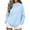 01-Light Blue, variant on ShomPort Womens Sweatshirt Oversized Mock Neck Warm Long Sleeve Pullover Tops Trendy Winter Fall Outfits