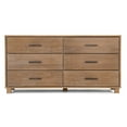thumbnail image 5 of Grain Wood Furniture Loft 6-Drawer Dresser, Solid Wood with Weathered Pine Finish, 5 of 7