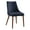 Navy Blue, variant on Palmer Mid-Century Modern Fabric Dining Accent Chair in Tangerine Orange 2 Pack
