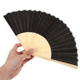 thumbnail image 6 of 2pcs Folding Hand Fan for Women Foldable Japanese Vintage Fan Dancing Fan with Bag, 6 of 6