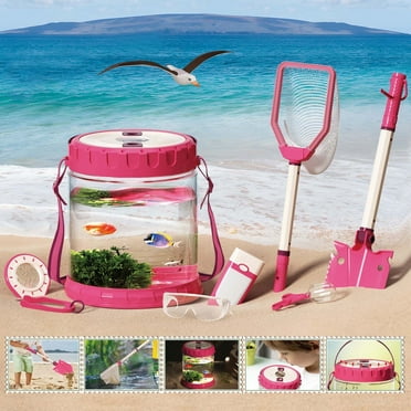Ucradle Bug Collecting Kit for Kids, with Insect Habitat, Insect Trapping Net, Magnifying Glass, Tweezers, Compass, Outdoor Adventure Nature Exploration Toys for Boys Girls 3-12 Years Old