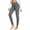 Dark Gray, variant on Audhol Womens Fleece Lined Leggings Women's Winter Thermal High Waist Yoga Leggings Elastic Waist Warm Winter Running Hiking Pants Thermal Leggings for Women Black L