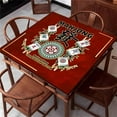 thumbnail image 5 of Mahjong Mat 27.5 x 27.5 Inches, Anti Slip Noise Reduction Table Cover, Board Game Mat Mahjong Table Mat Table Game Accessories, Mahjong Tablecloth for Mahjong Paigow Poker, 5 of 6