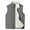 Gray, variant on Vest for Men Solid Color Winter Sleeveless Fleece Lined Thicken Warm Gilet Waistcoat Casual Layering Piece Outdoor Hiking Work Wear thermal Padded Body Warmer