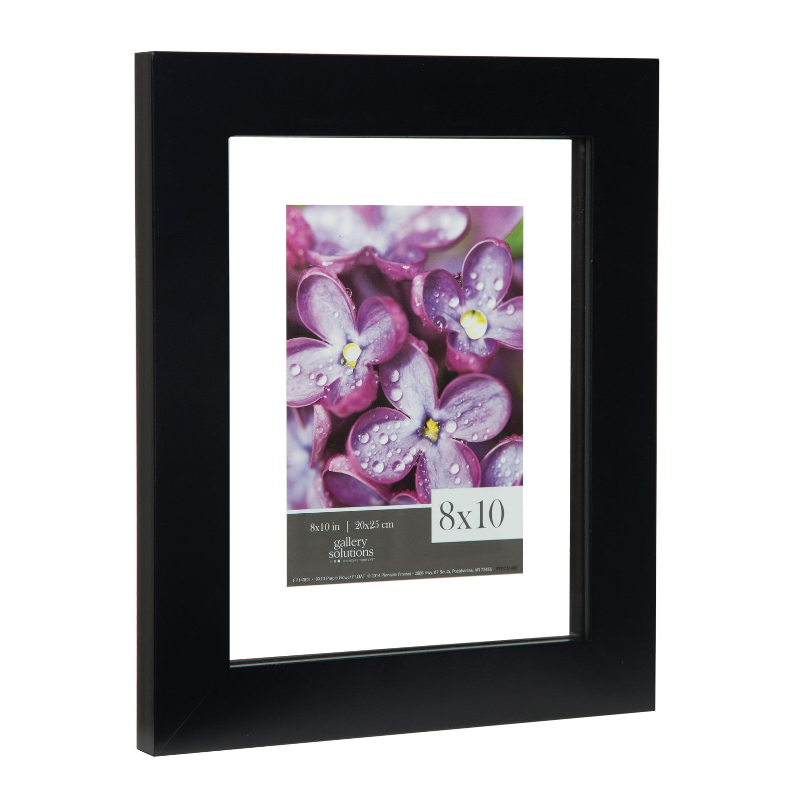 Pinnacle Frames Float 8 x 10 in. Black Picture Frame
