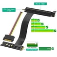 thumbnail image 3 of Adapter cable M.2 NVME to PCIE X16 adapter graphics card extension cable 90 degree PCI Express 3.0 16X to, 3 of 5
