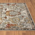 thumbnail image 3 of Luxe Weavers Oriental Floral Orange 8x10 Area Rug, Non-Shedding Distressed Style Carpet, 3 of 10