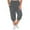Dark Gray, variant on hotojiny Women's Plus Size Capri Sweatpants Soft Cozy Drawstring Cropped Trousers Casual Athletic Lounge Pants with Pockets