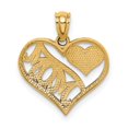 thumbnail image 4 of 14k Yellow Gold Mom and Heart In Heart Pendant, 4 of 4