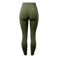 thumbnail image 6 of TGPMGRZ 2 Pack Women's Seamless High Waist Lifting Leggings Scrunch Workout Tummy Control Compression Gym Yoga Pants, Green Size M, 6 of 8