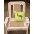 thumbnail image 2 of Carolines Treasures BB7743PW1818 Vicugna or Vicuna Green Fabric Decorative Pillow, 18 x 18 in., 2 of 2