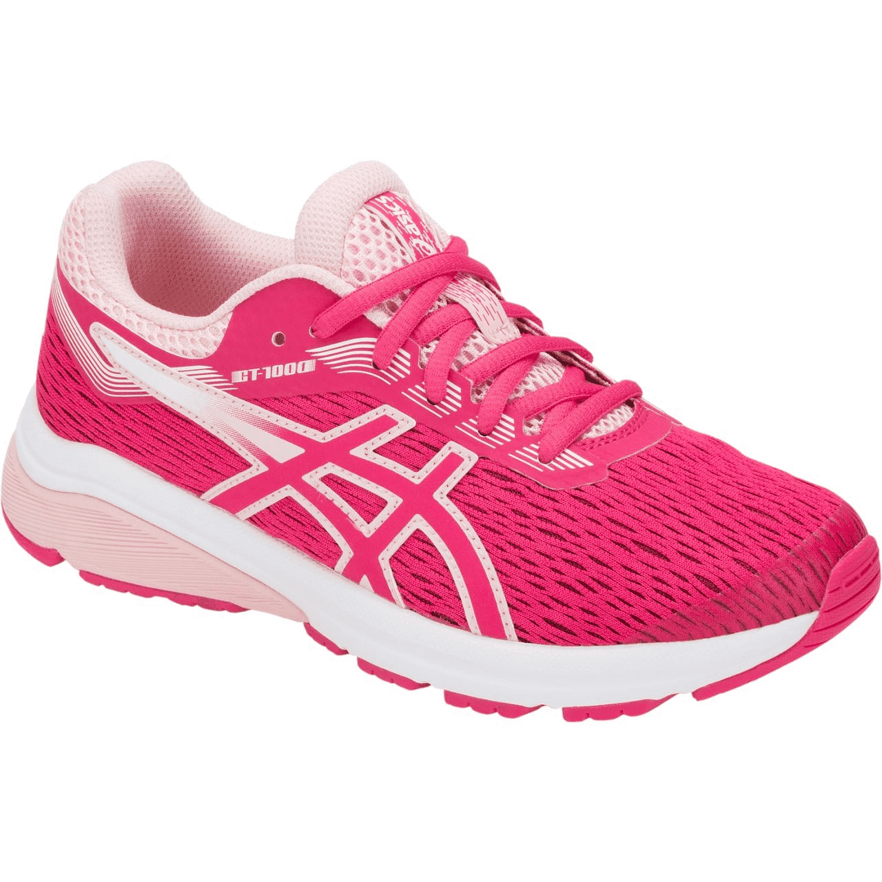 ASICS GT-1000 7 GS Running Shoe in Pink/Frosted Rose - Model 1014A005 in Kids Size 6 - Walmart.com