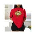 thumbnail image 2 of Playera Blusa De KIWI – Estilo Tropical que Te Llena de Vida Ropa Para Mujer Color Rojo Talla Grande Marca Emil SaEs, 2 of 4