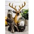 thumbnail image 7 of Ebros Rustic Woodlands Wild Deer Big Buck Bust Salt & Pepper Shakers Holder, 7 of 7