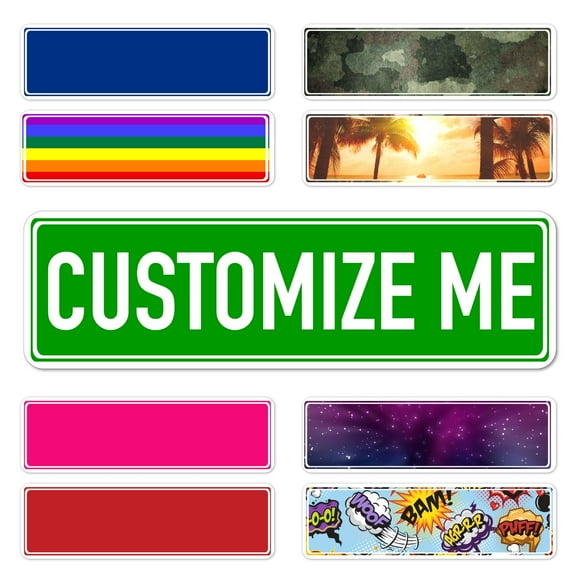 Custom Signs - Custom Street Signs 13.5" x 4" Personalized Gifts for Men, Outdoor Aluminum Metal Sign, Road Signs, Man Cave, Personalized Street Sign