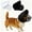 Black, variant on Dogs Head Protector, Dogs Mesh Head Net for Small & Medium Dog, Adjustable Head Guard Mesh Head Guard, Dog Soft Net Masks for Outdoor Hiking Camping, Breathable Mesh Muzzles for Animals