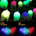 thumbnail image 2 of Halloween String Light Skeleton Head LED String Light Holiday Light String, 2 of 10