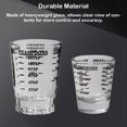 thumbnail image 4 of Cateissary Taza medidora de vidrio de 45ML con escamas, vasos de onzas líquidas pesadas para hornear, electrodomésticos transparentes para vino, Juegos de servir café y té Rojo/60ml, 4 of 6